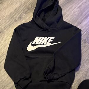 Nike Black and White Logo Hoodie